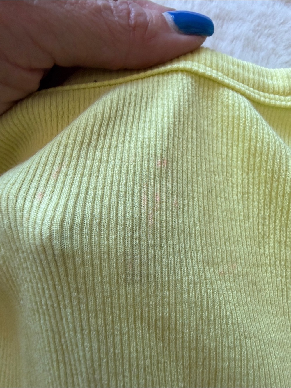 bobi Lemon Yellow Ribbed Tank - Picture 4 of 4